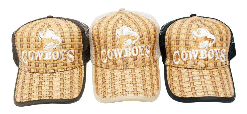 "Cowboy" Casual Mesh Summer Caps Wholesale