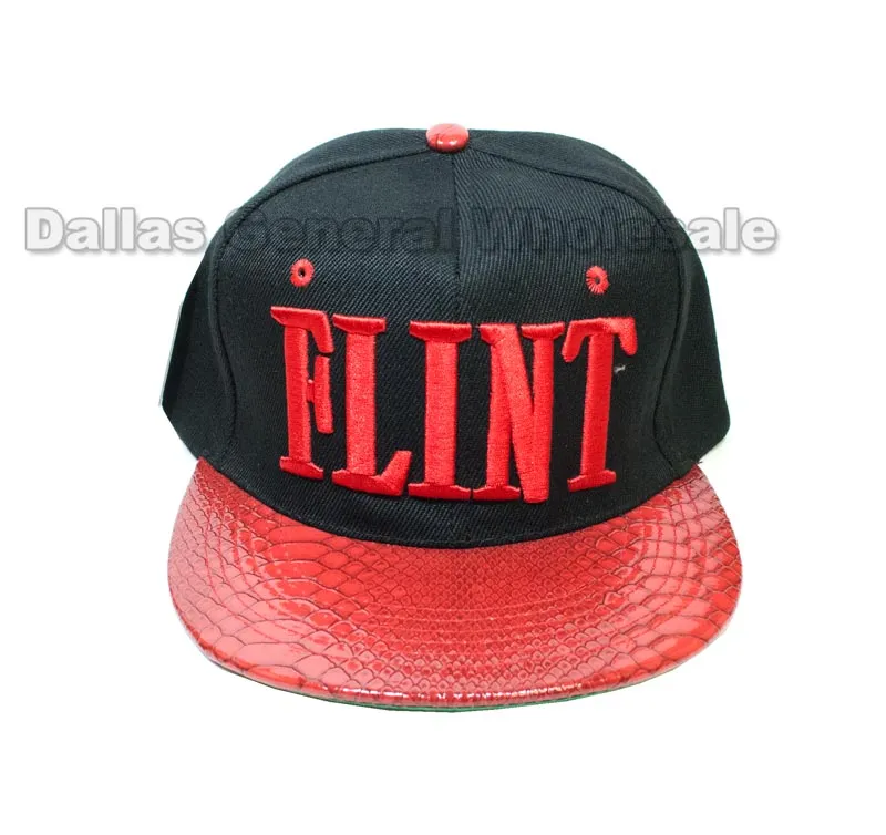 "Flint" Trendy Snap Back Caps Wholesale