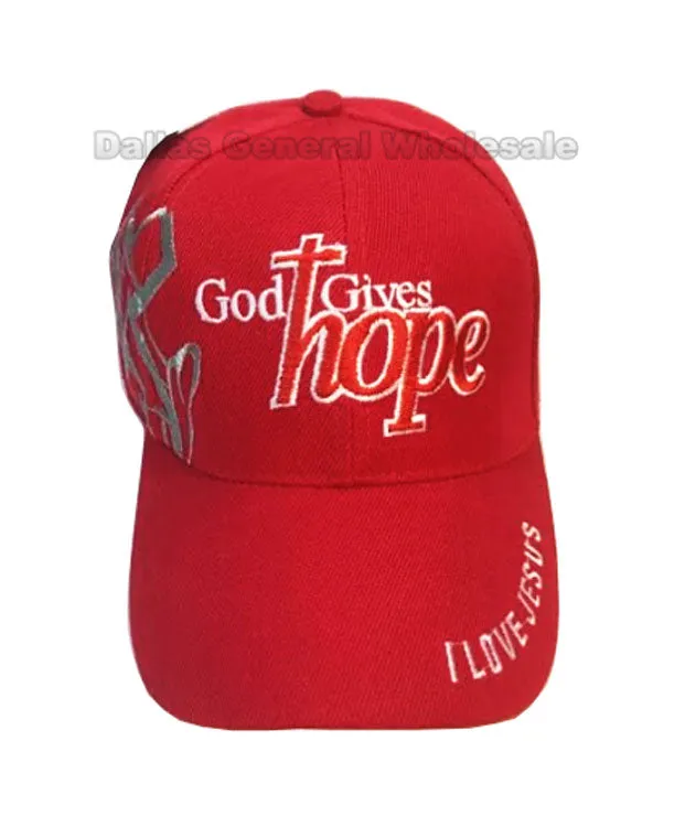 "God Gives Hope" Adults Casual Caps Wholesale