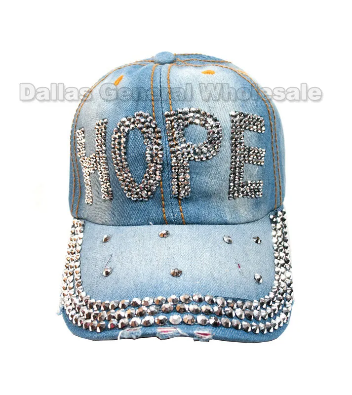 "HOPE" Fashion Denim Caps Wholesale