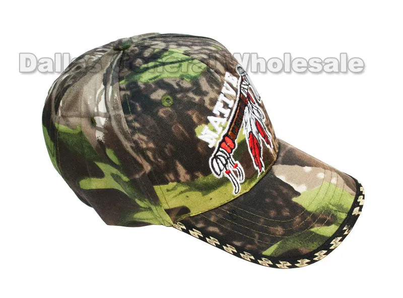 "Native Pride" Camouflage Casual Caps Wholesale