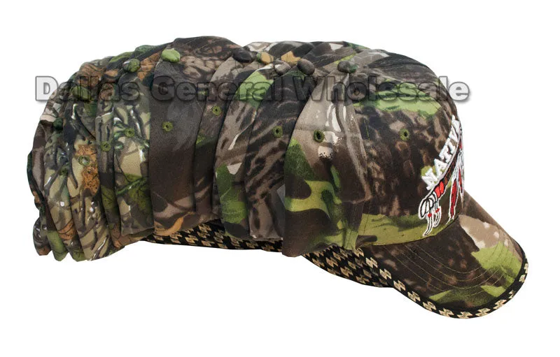 "Native Pride" Camouflage Casual Caps Wholesale