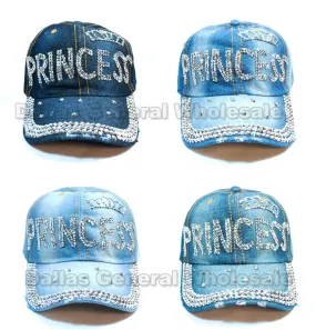 "Princess" Fashion Denim Caps Wholesale