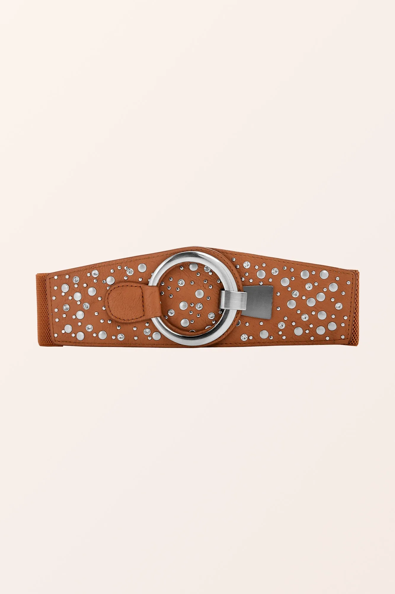 Ring Hook Buckle Belt - Light Brown