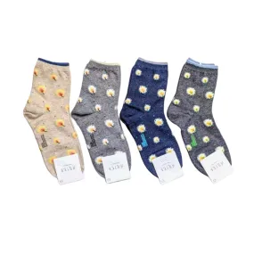 Small Flowers Women Long Socks | Animal Socks | Dog Socks | Womens Socks | Colorful Socks | Cotton Socks | Soft Socks