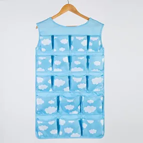 SOFT Duvet Covers Underwear/hanging Pocket storage bag/socks and the wardrobe Organizer/hanging storage box/the style of dormitory closet-F 82x46cm(32x18inch)