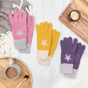 Star Knitted Gloves