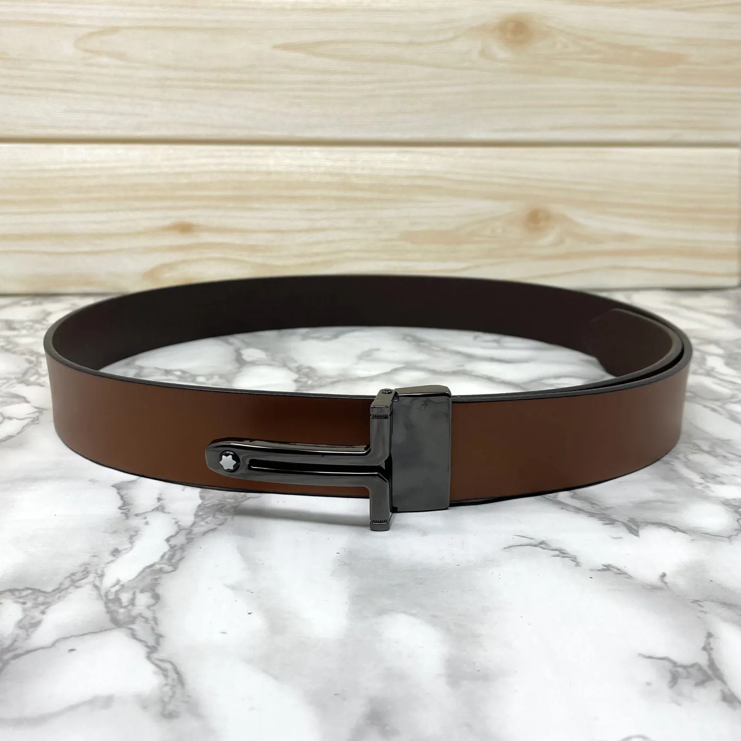 T-Shape Formal and Casual Leather Strap Belt-JonasParamount