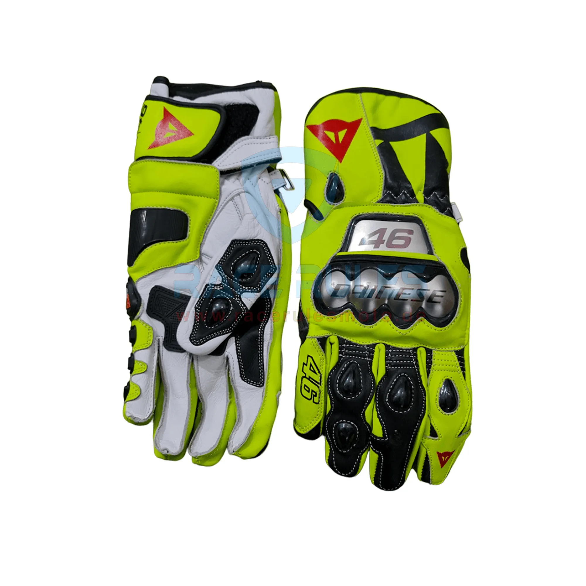 Valentino Rossi Replica Leather Gloves MotoGP