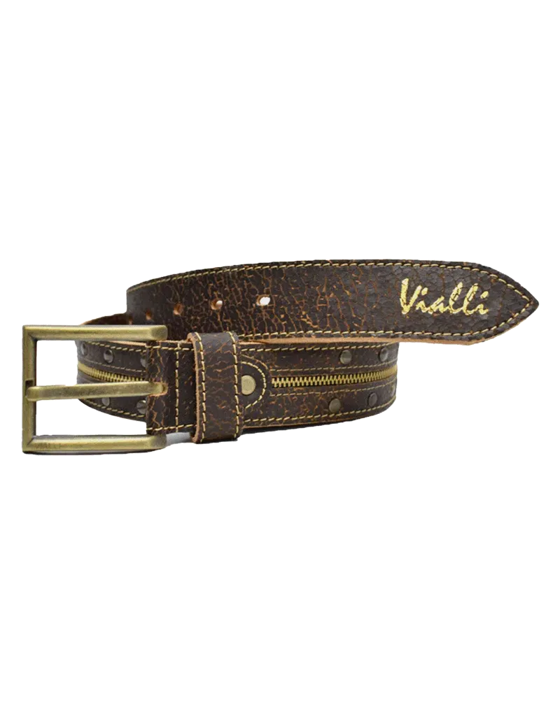 Vialli  Leather Franzosi Brown Belt