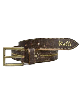 Vialli  Leather Franzosi Brown Belt