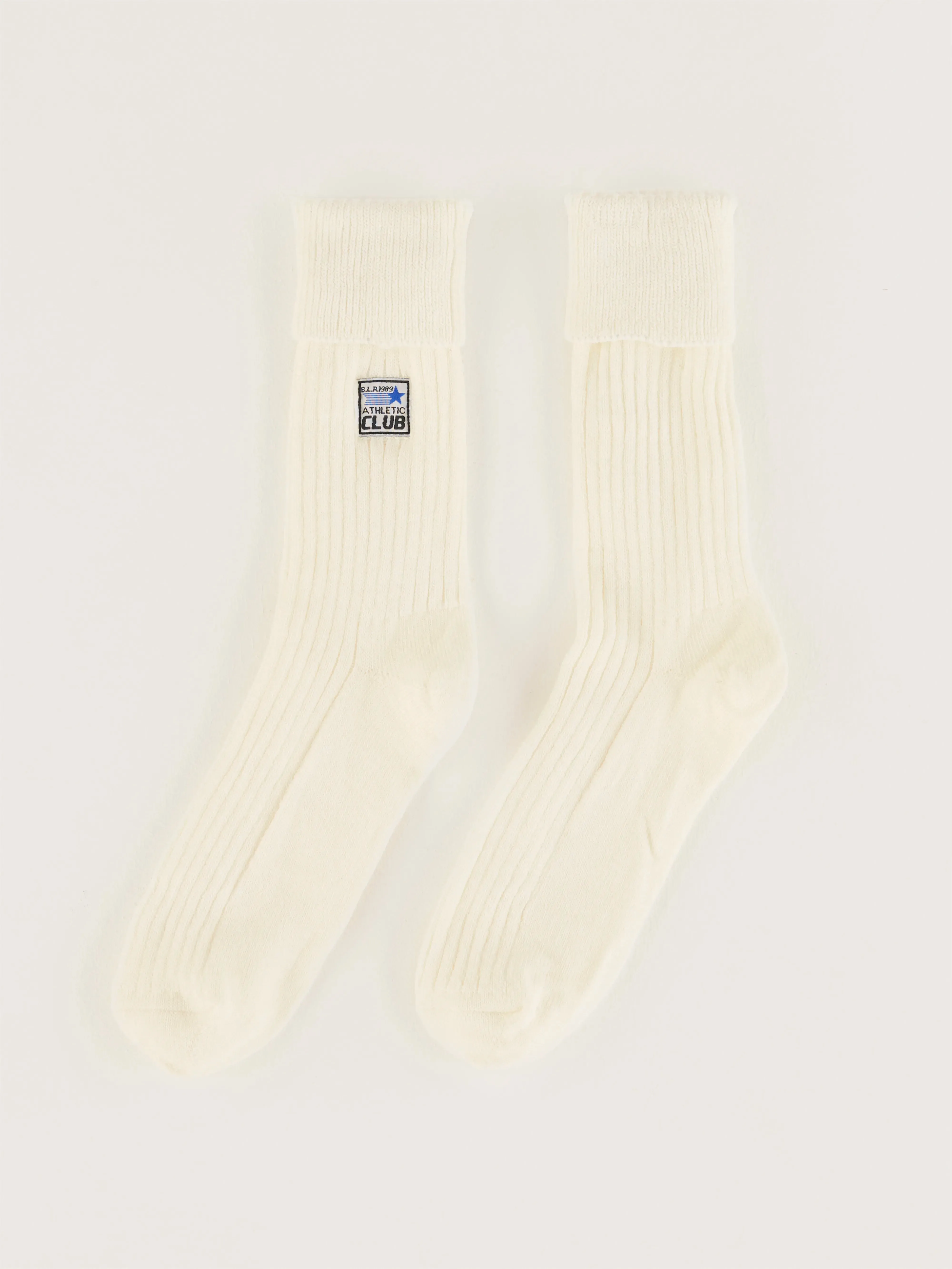 Vocani ribbed socks (242 / W / ECRU)