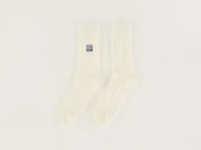 Vocani ribbed socks (242 / W / ECRU)