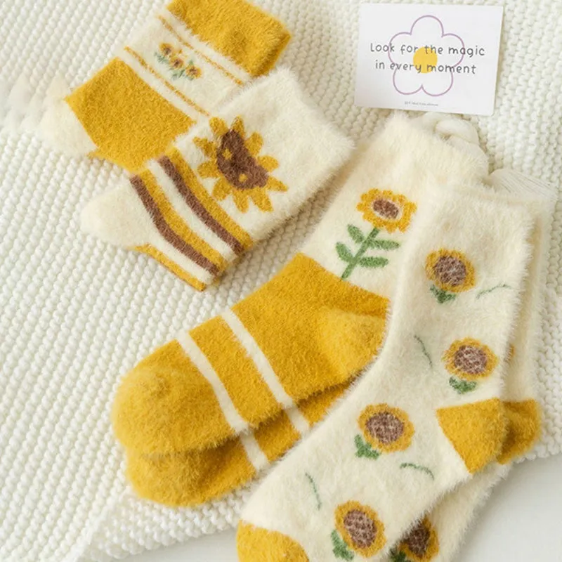 Warm Floral Socks