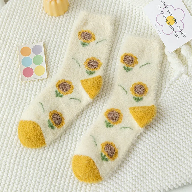 Warm Floral Socks