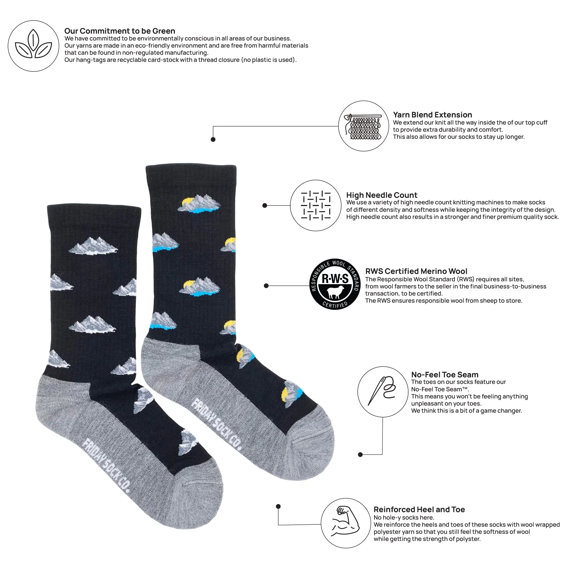 Women's Mountain Merino Wool Socks